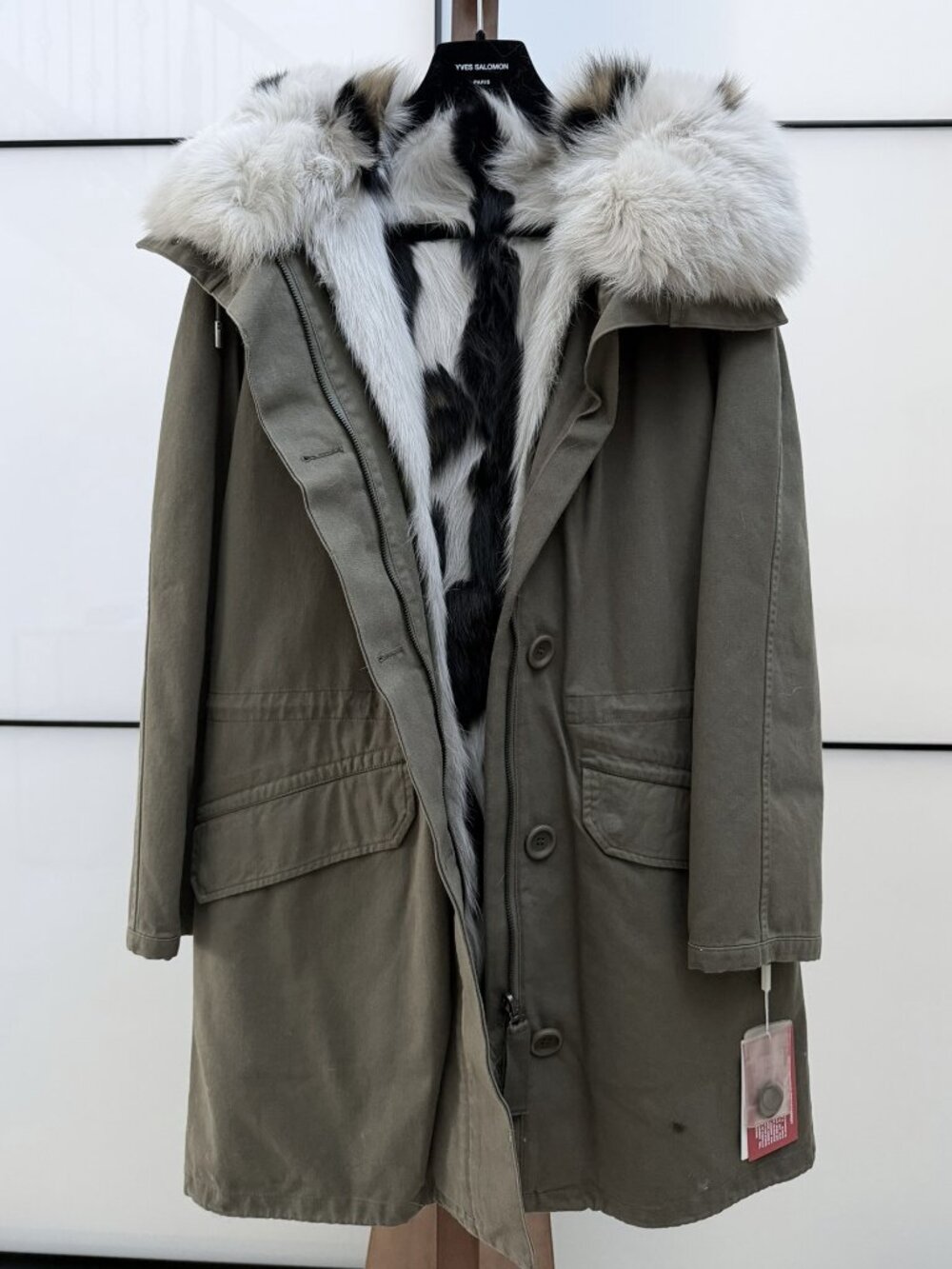 NWT - Yves Salomon Army Reversible Fox Fur Parka